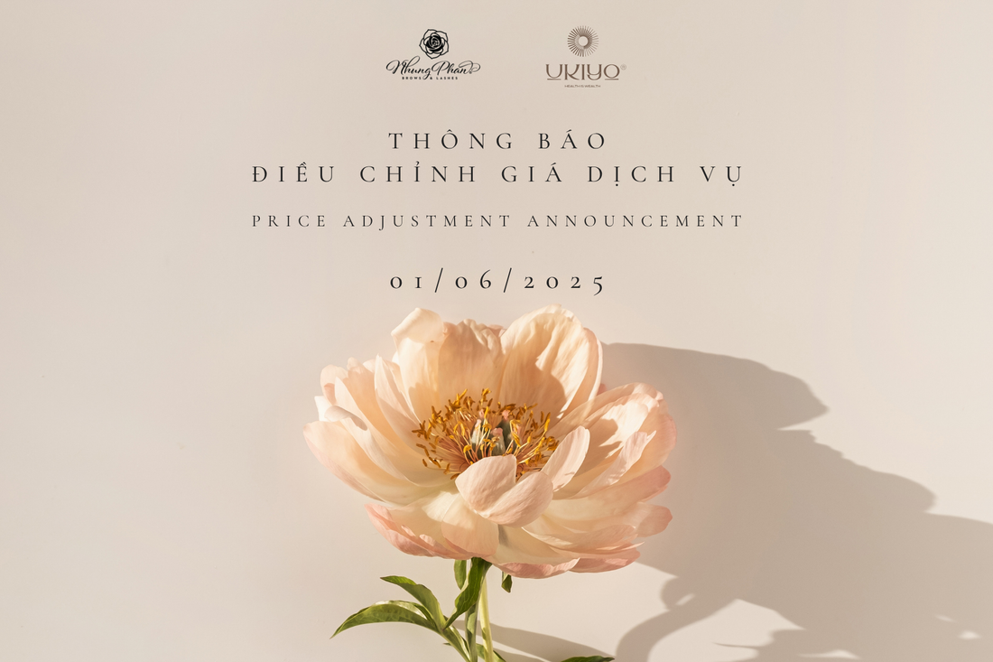 Service Fee Update at NP Brows & Lashes x Ukiyo® Spa